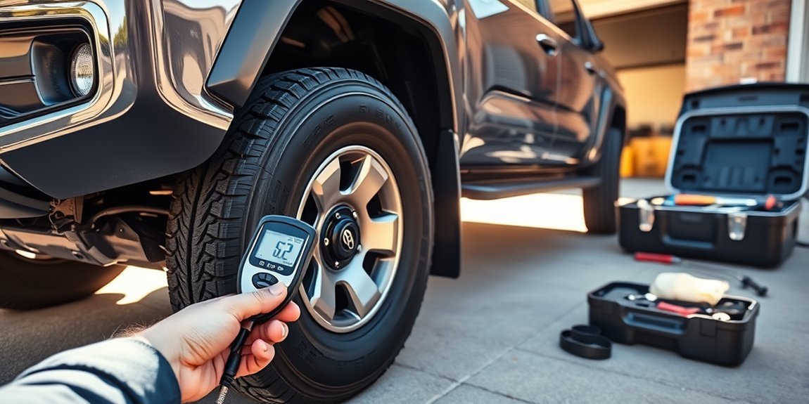 maintain proper tire pressure