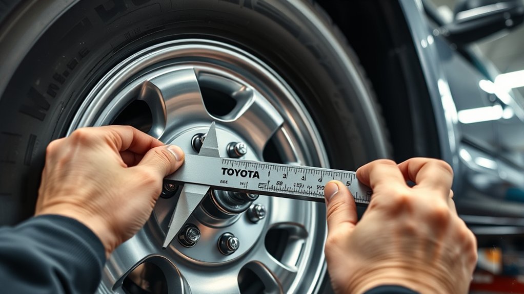 measuring toyota tacoma offset