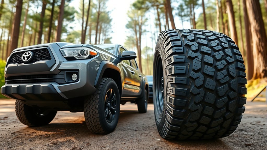 road noise comparison between all-terrain and rugged-terrain tires