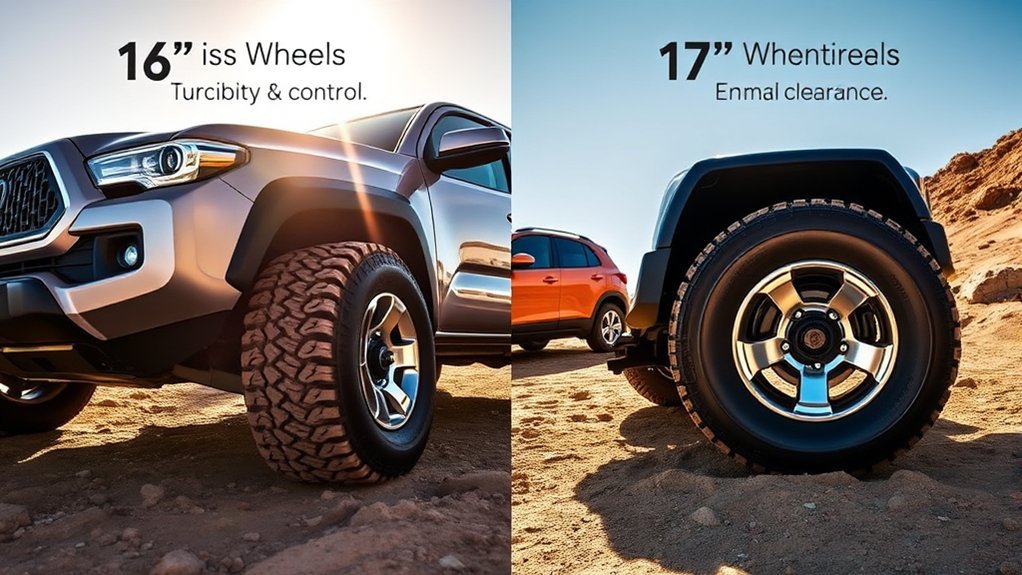 Toyota Tacoma off road wheel size considerations