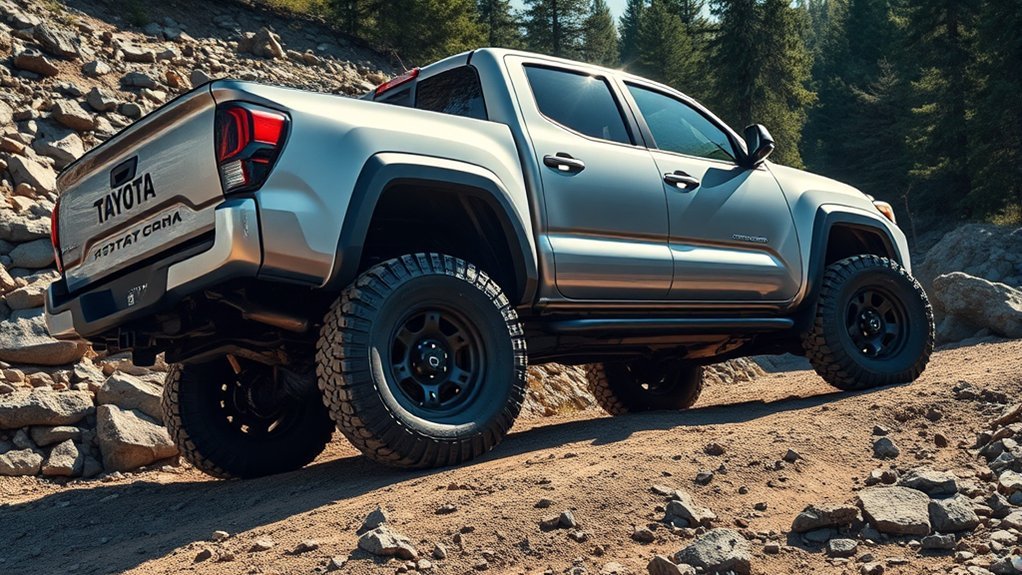 Checking the correct tire size for a Toyota Tacoma