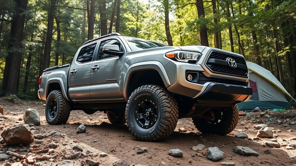 All-terrain tires for Toyota Tacoma camping trails