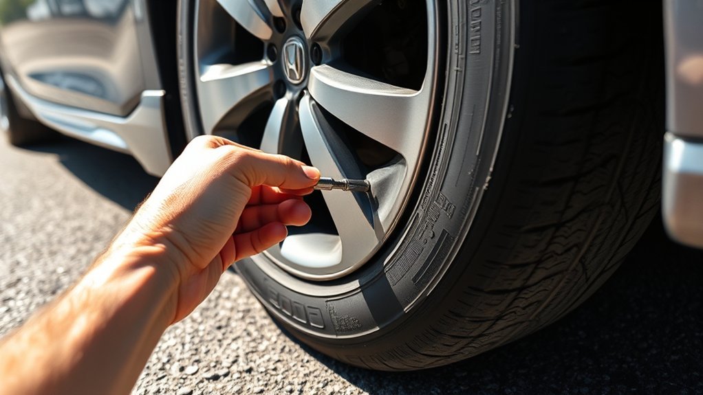 plugging a honda accord tire