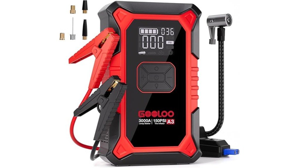 powerful portable jump starter