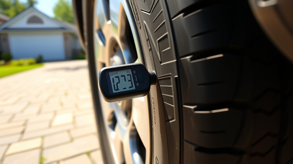 regularly check tire pressure