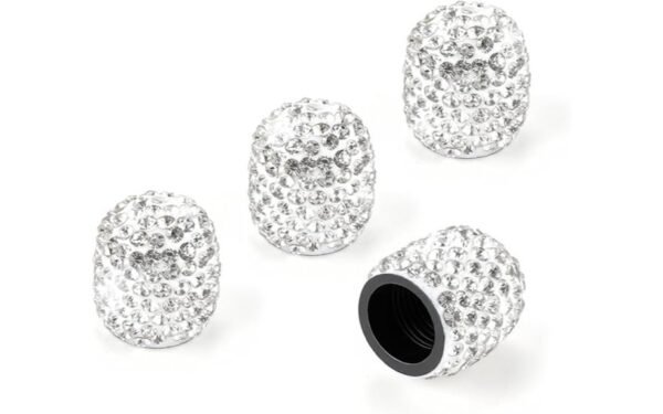 rhinestone tire valve caps
