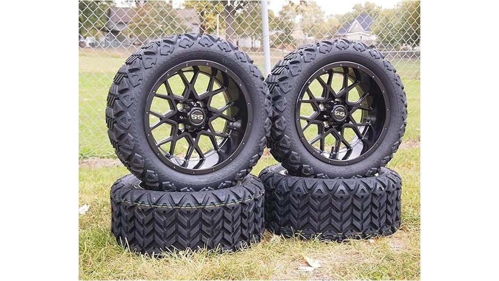 stylish glossy black wheels