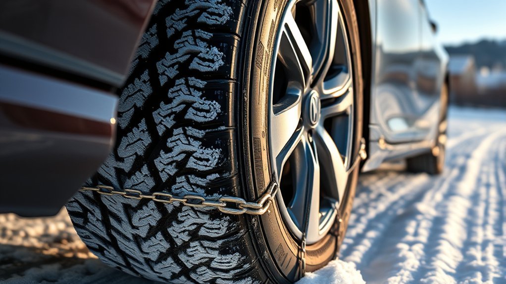 tire chains enhance winter safety