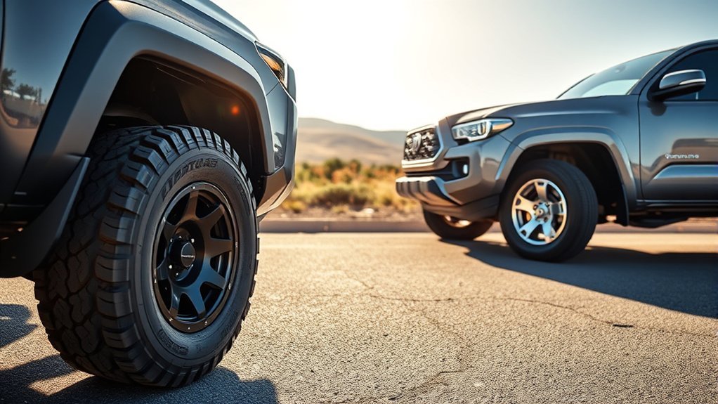 Toyota Tacoma tire and wheel modifications for off-road performance