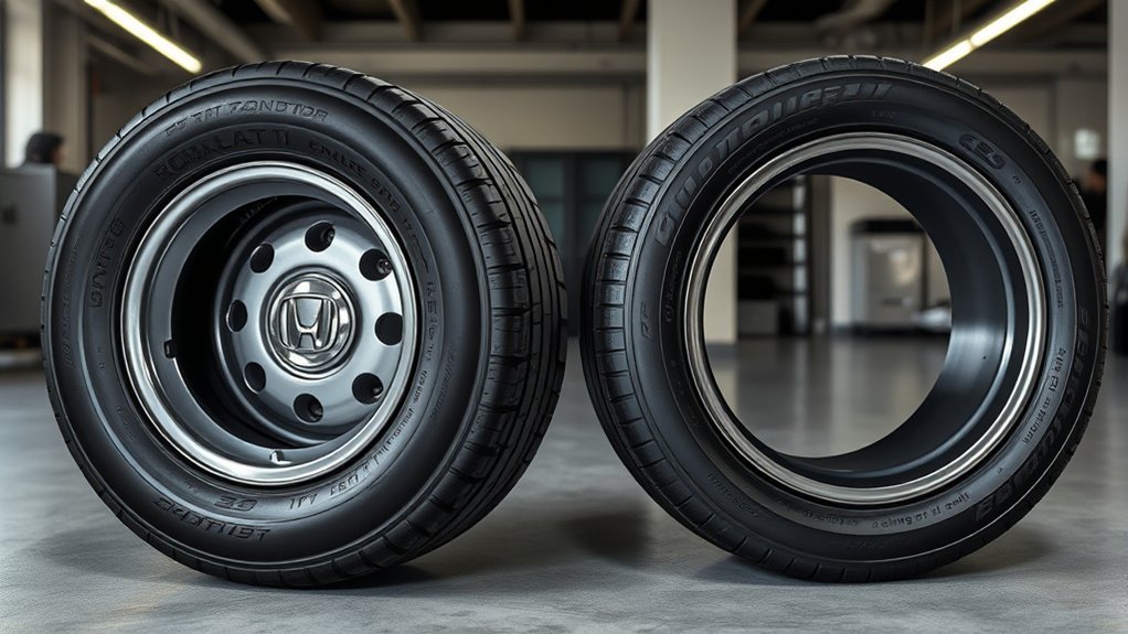 run-flat tire performance and ride comfort comparison on a passenger car