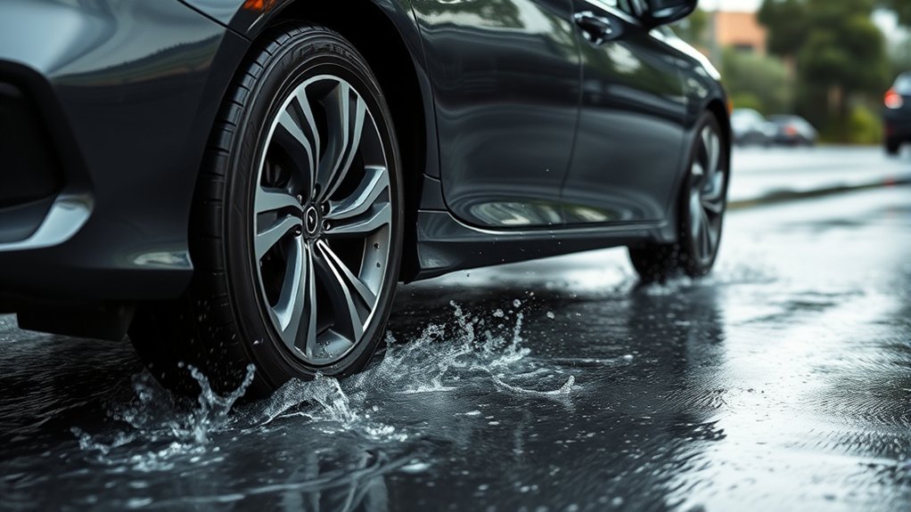 tire safety in wet weather