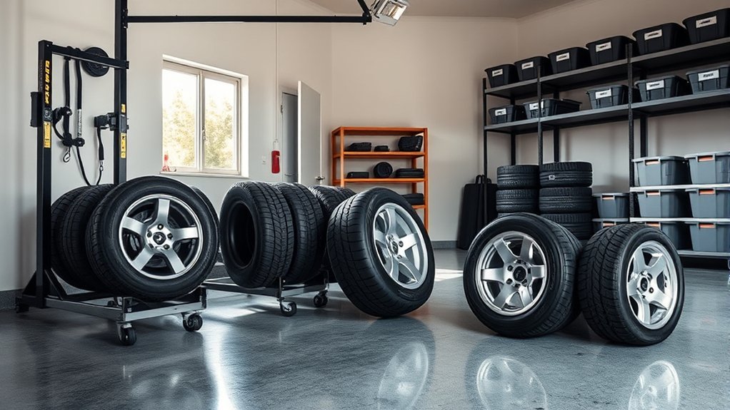 tire storage mounted vs unmounted