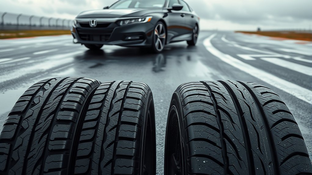 tire type influences braking distance