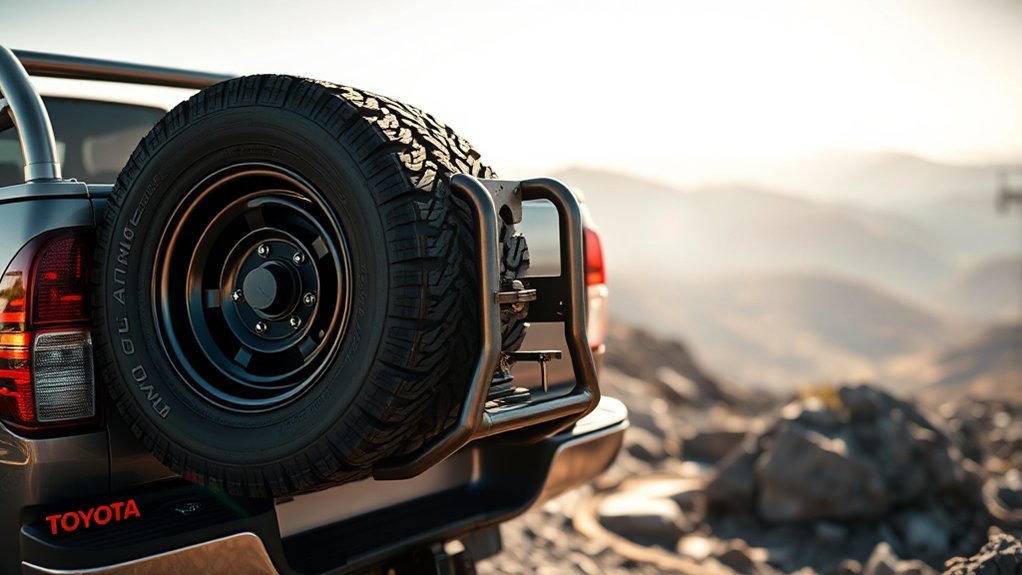 toyota hilux tire mechanism