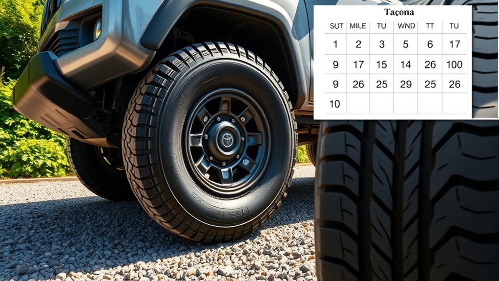 toyota tacoma tire schedule