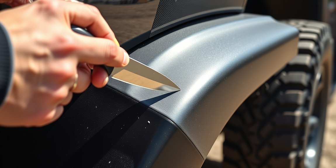 trim fender liner for clearance