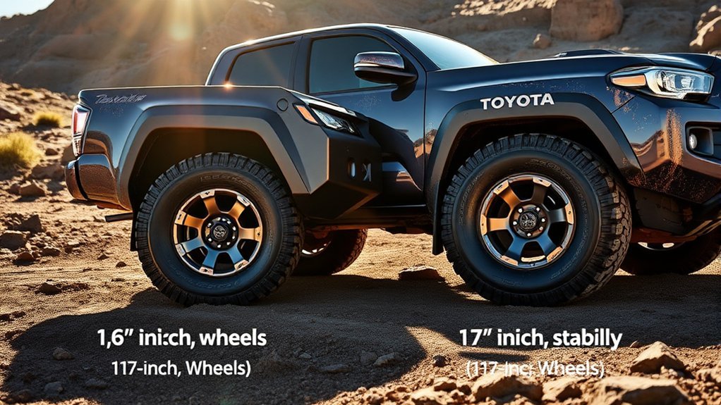 Toyota Tacoma wheel size impacts off-road performance