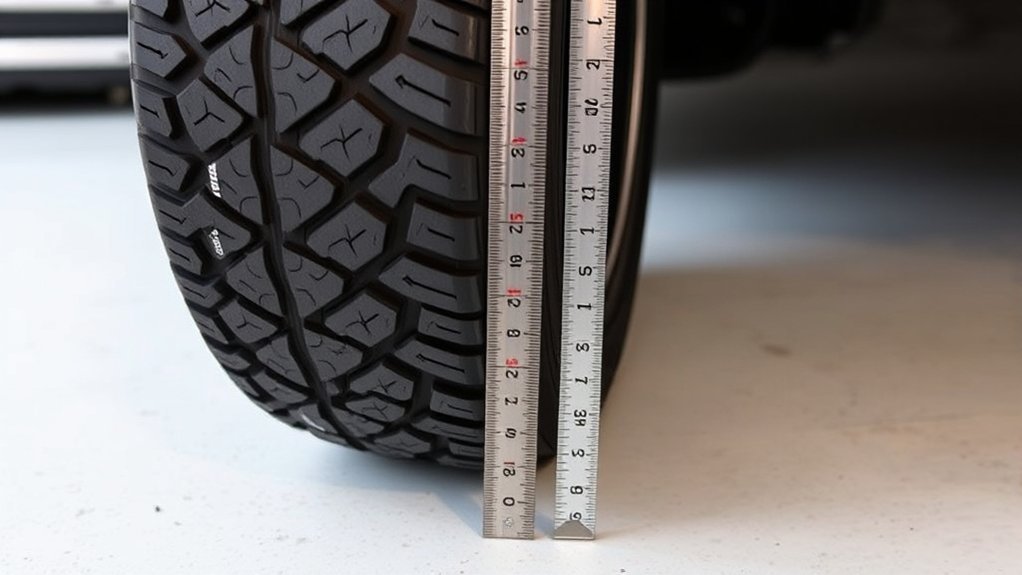 275/70R17 tire dimensions diagram showing height, width, and sidewall