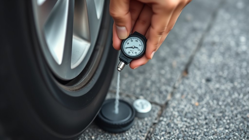 adjust tire pressure carefully