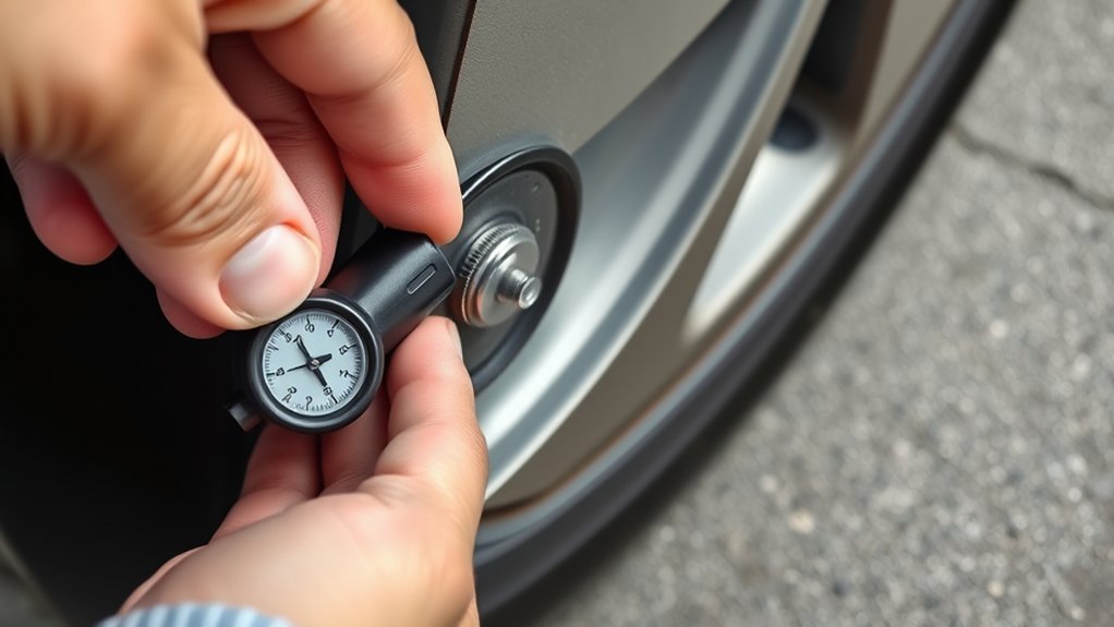 adjust tire pressure safely