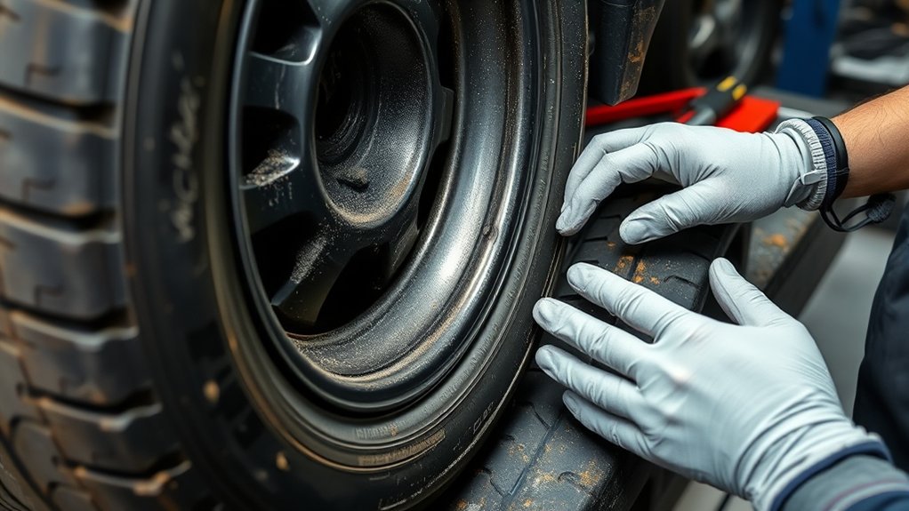 tire repair area showing why multiple tire patches should not overlap