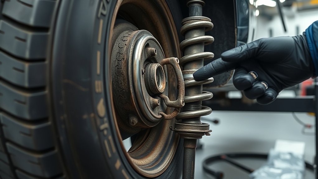 bad struts cause uneven wear