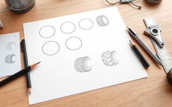 beginner tire drawing tutorial