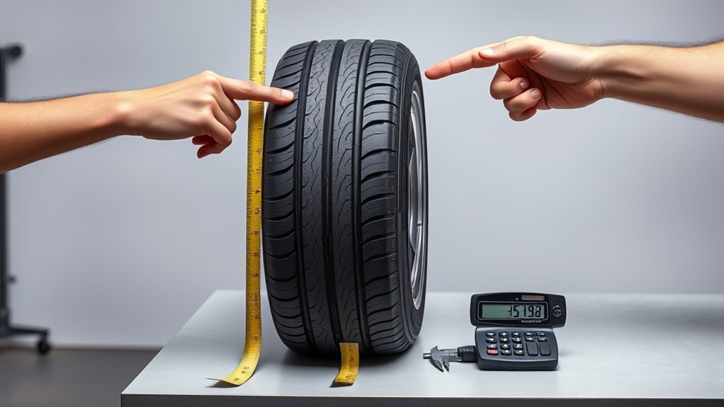 calculate total tire height