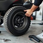 change lawn mower tire