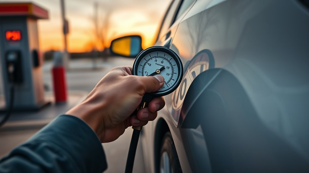 check recommended tire pressure