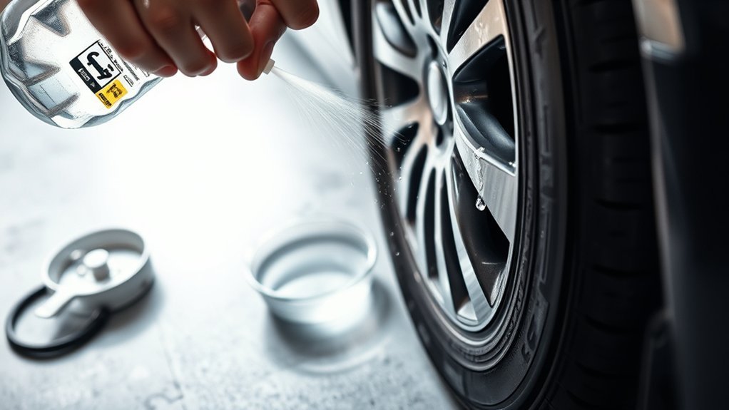 check tires for leaks