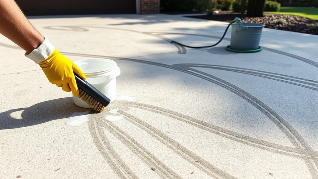 clean tire marks safely