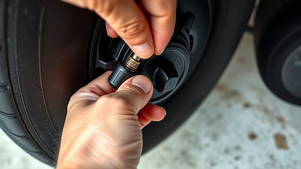controlled tire deflation process
