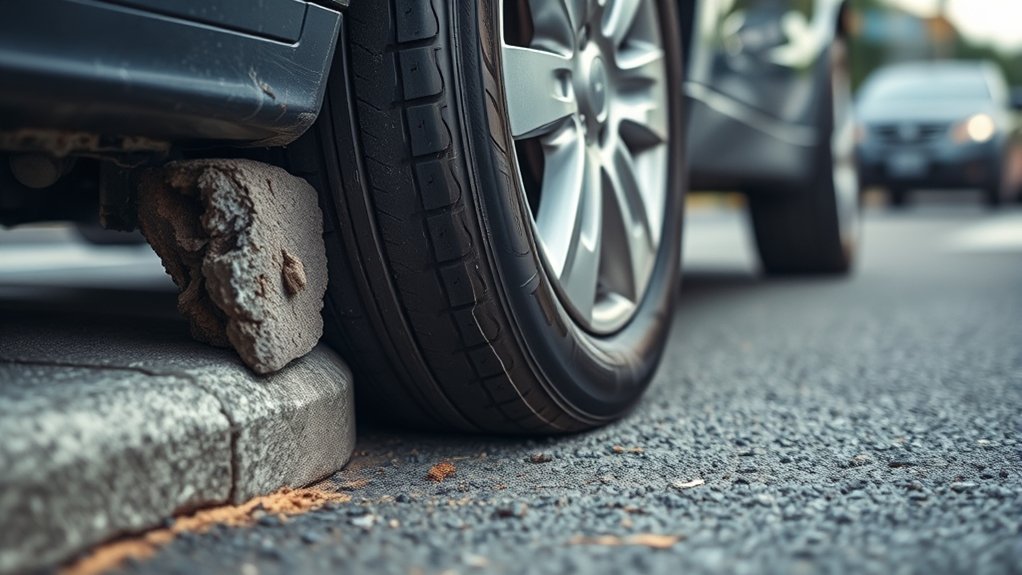 curb impact can damage tires