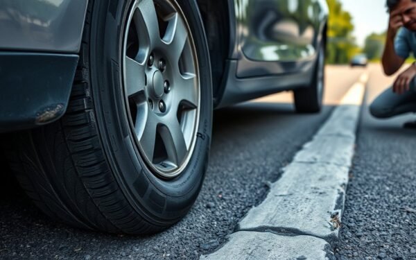 curb impact tire damage