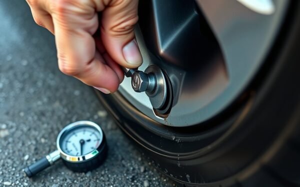 deflate tire with care