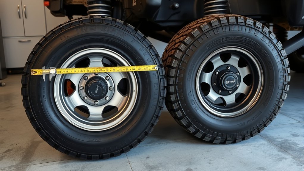 diameter width clearance comparison