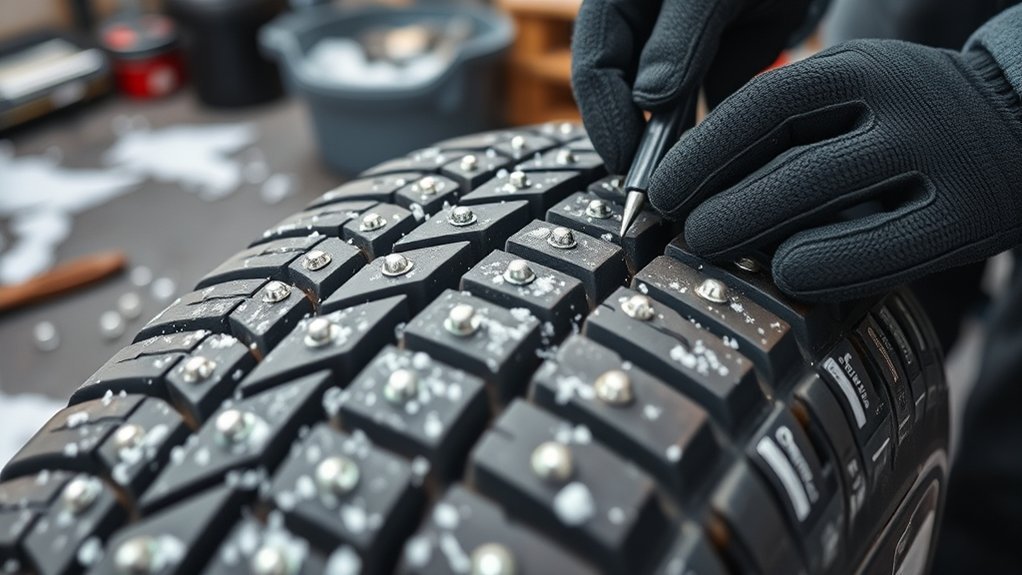 diy winter tire studding