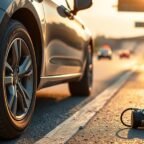 driving risks with low tire