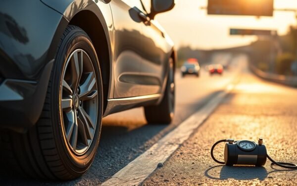 driving risks with low tire