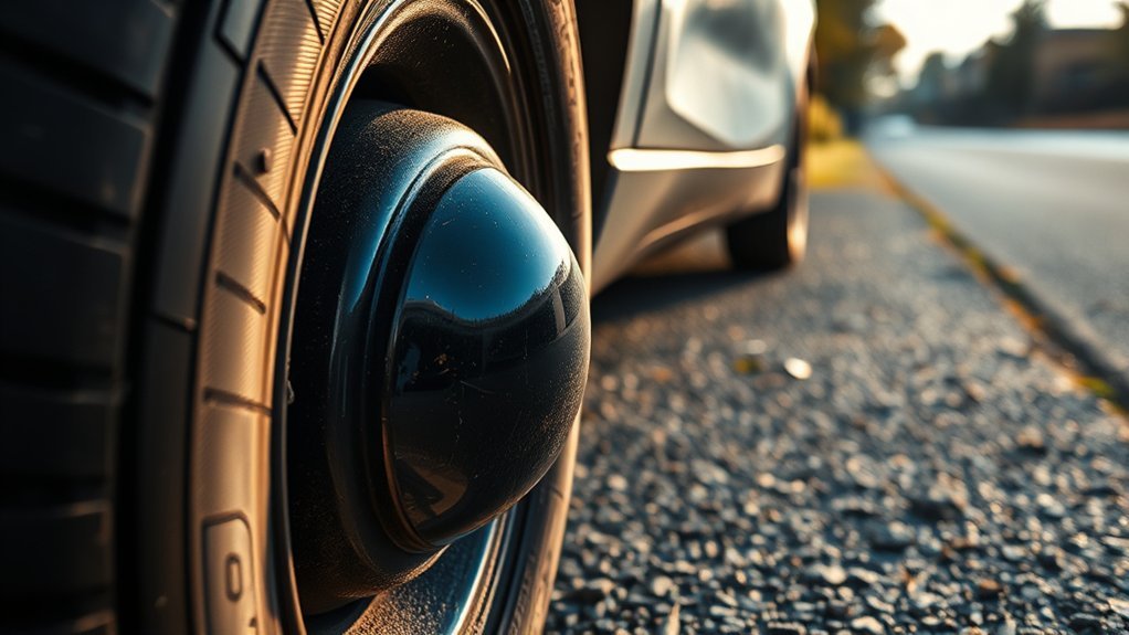 driving with tire bubble