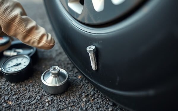 driving with tire screw