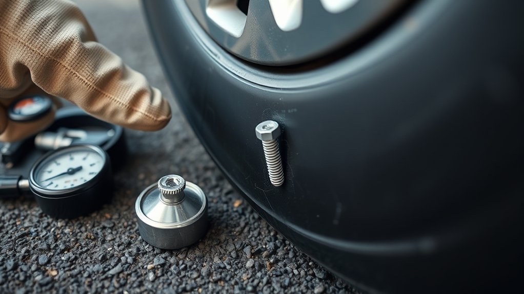 driving with tire screw