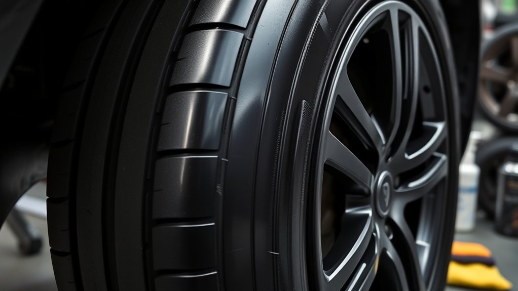 durable glossy tire protection