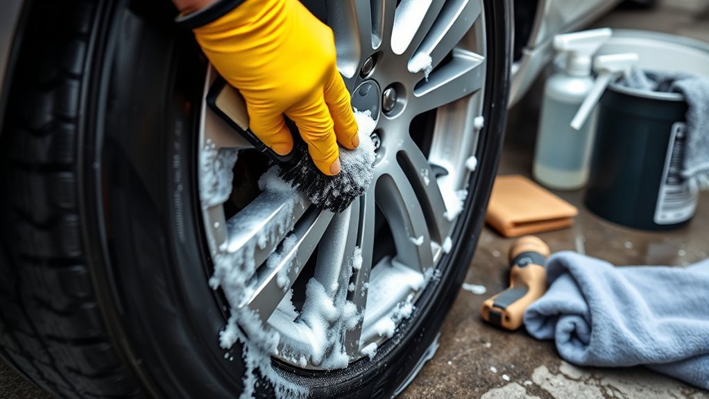 effective tire shine removal