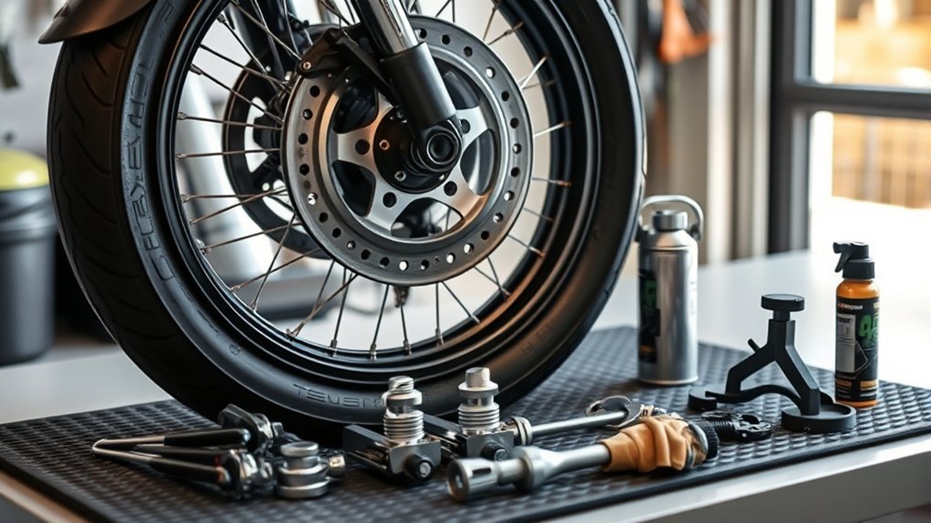 essential motorcycle tire tools