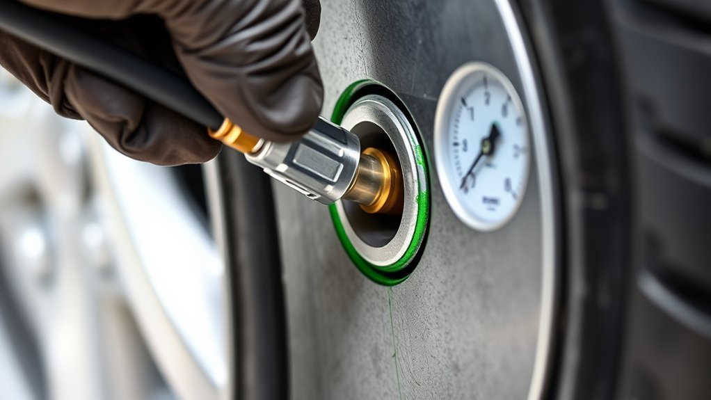 inflate tire check pressure