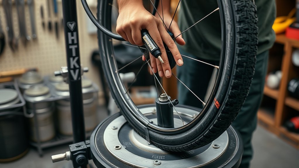 inflate tire seat bead