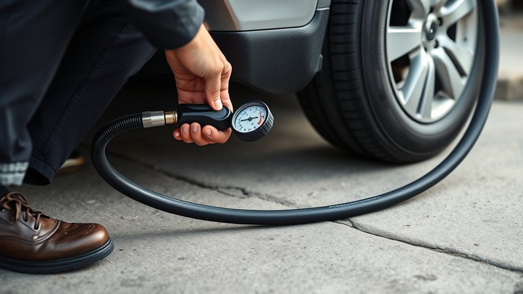 inflate tires to recommended psi