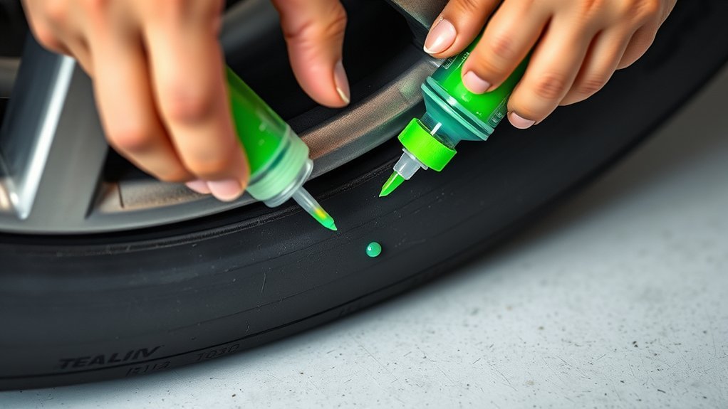 inject slime for tire repair